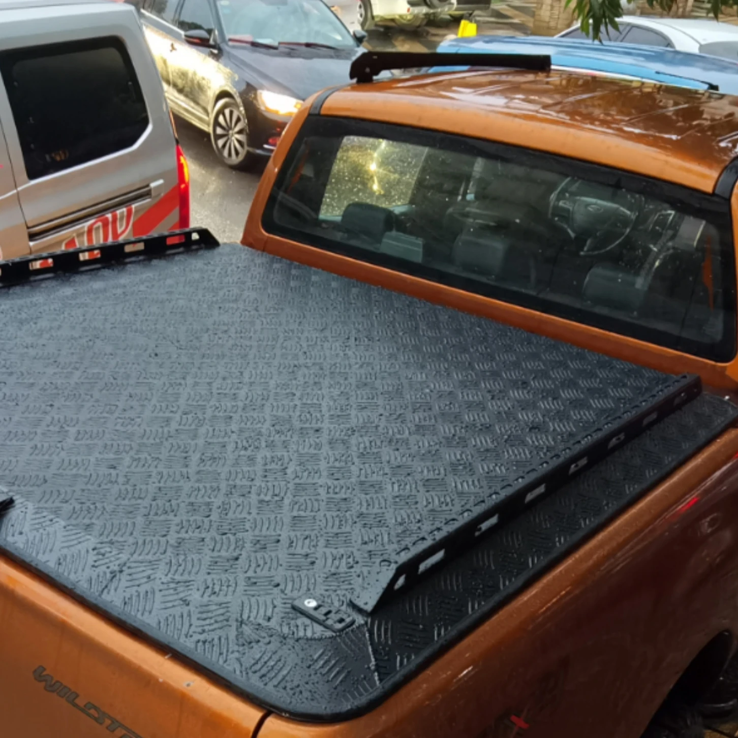 

Aluminum flat cover pickup canopy for hilux or ford ranger pickup truck hardtop canopy