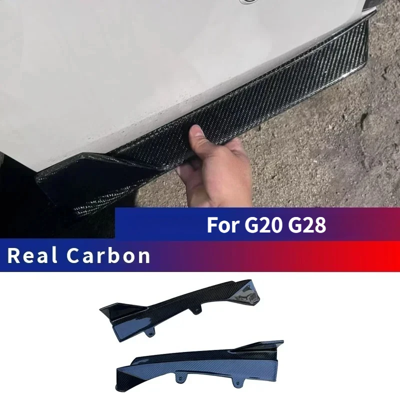 

For BMW G20 G28| Real Carbon Fiber| 3 Series|rear Corner Trim Bumper Spoiler Lip Side Splitters Body Kits Diffuser Side Skirt