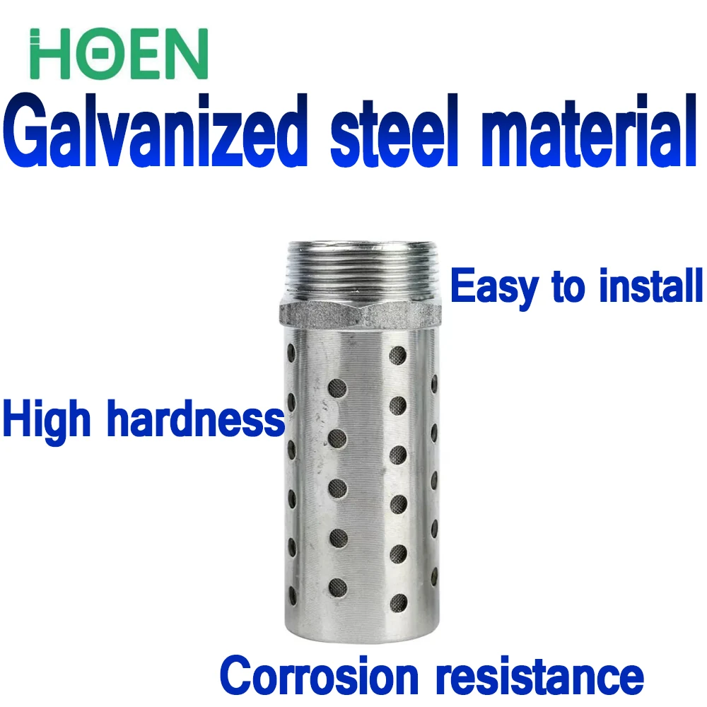 Metal silencer Galvanized steel silencer High temperature and pressure resistant cylindrical multi-mesh sound eliminator filter