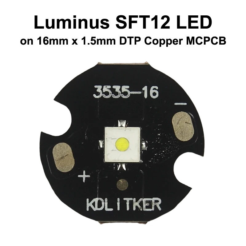 SFT-12 1.8A 6500K SMD 3535 LED Emitter Flashlight DIY Bead High Power Torch