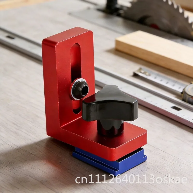 Woodworking track limiter F30 slot slider positioning piece Aluminum alloy backer fixed limit block Multi-station