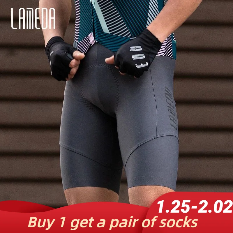 Lameda Men's Cycling Shorts Shock Absorbing Bicycle Pants Quick Drying Men Shorts Bicycle Clothing