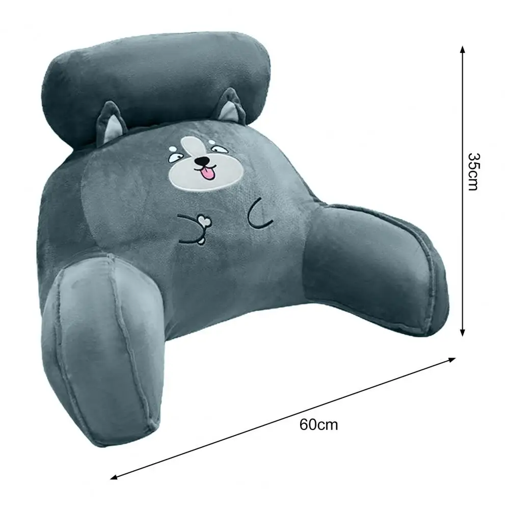 Full Filling Back Cushion Bed Back Cushion Cartoon Shape Lumbar Support Pillow Soft Backrest Cushion Triangular Solid for Bed