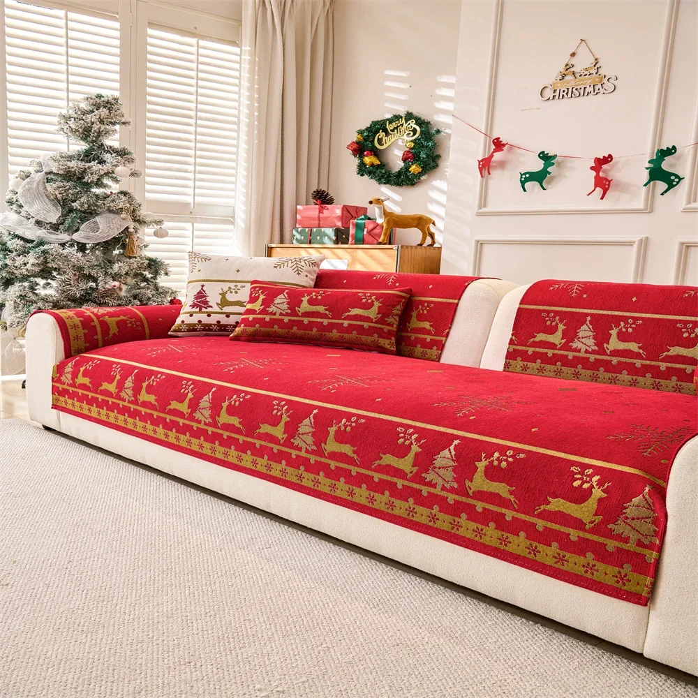 Sofa Cushion New Style Imitation Cotton and Linen All-season Anti-slip Cross-border Sofa Cover Full-cover Sofa Scarf