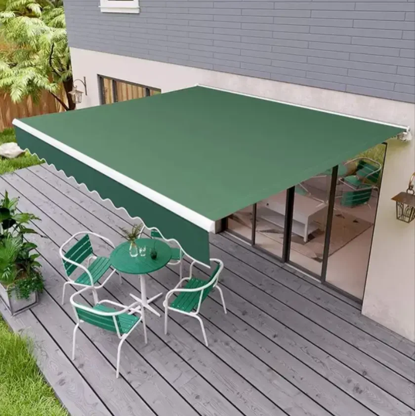 Wall Mounted Shade Awning Ty Waterproof Windproof Sun Prevention Aluminum Awning with Carry Bag
