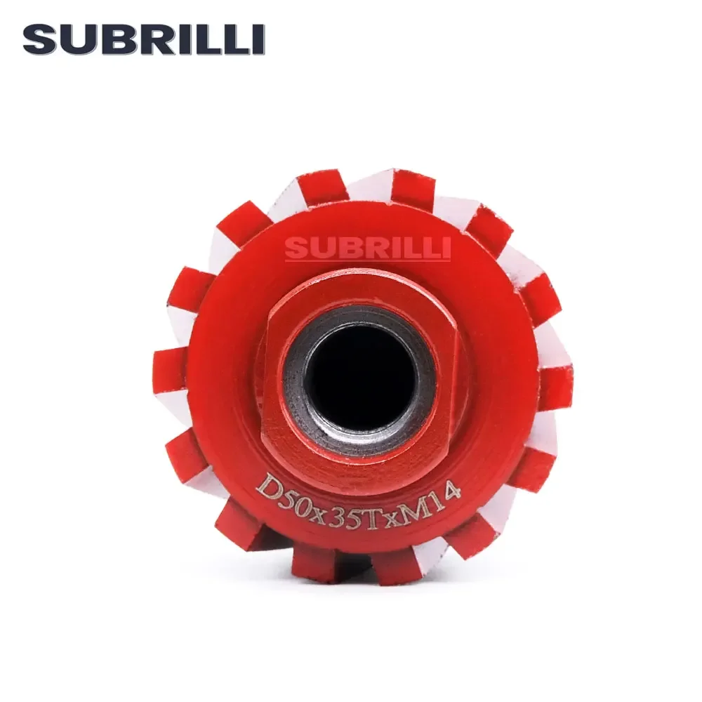 SUBRILLI 2-calowa diamentowa tarcza bębnowa o zerowej tolerancji do kamienia szlifierskiego, betonu, 50 mm, metalowa, segmentowana, ścierna