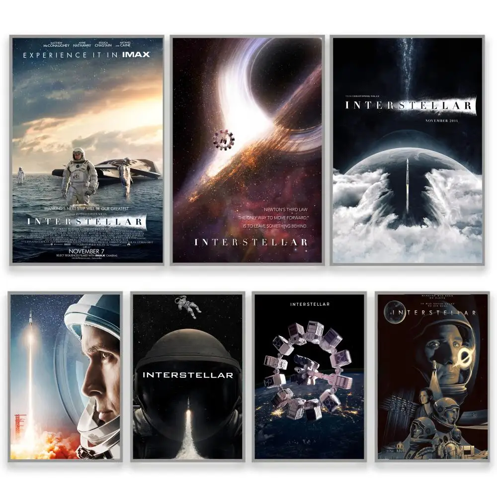 Classic Movie I-Interstellar Poster HD Durable PVC Wall Art - Waterproof Thickened For Home Hotel Bedroom
