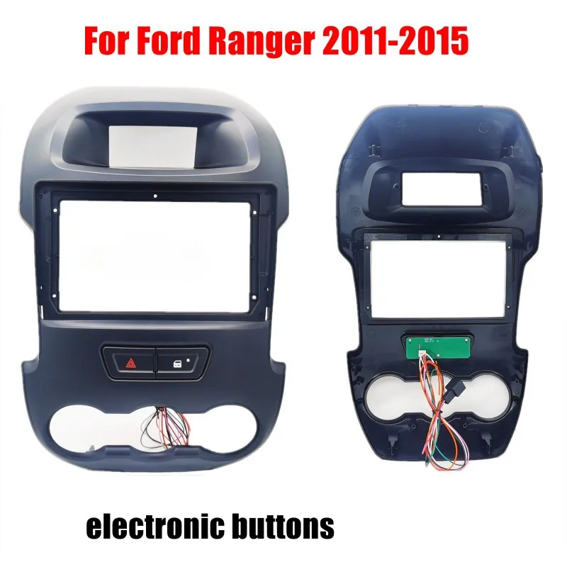 

For Ford Ranger F250 2011-2015 9 Inch Car Frame Fascia Adapter Canbus Box Decoder Android Radio Audio Dash Fitting Panel Kit