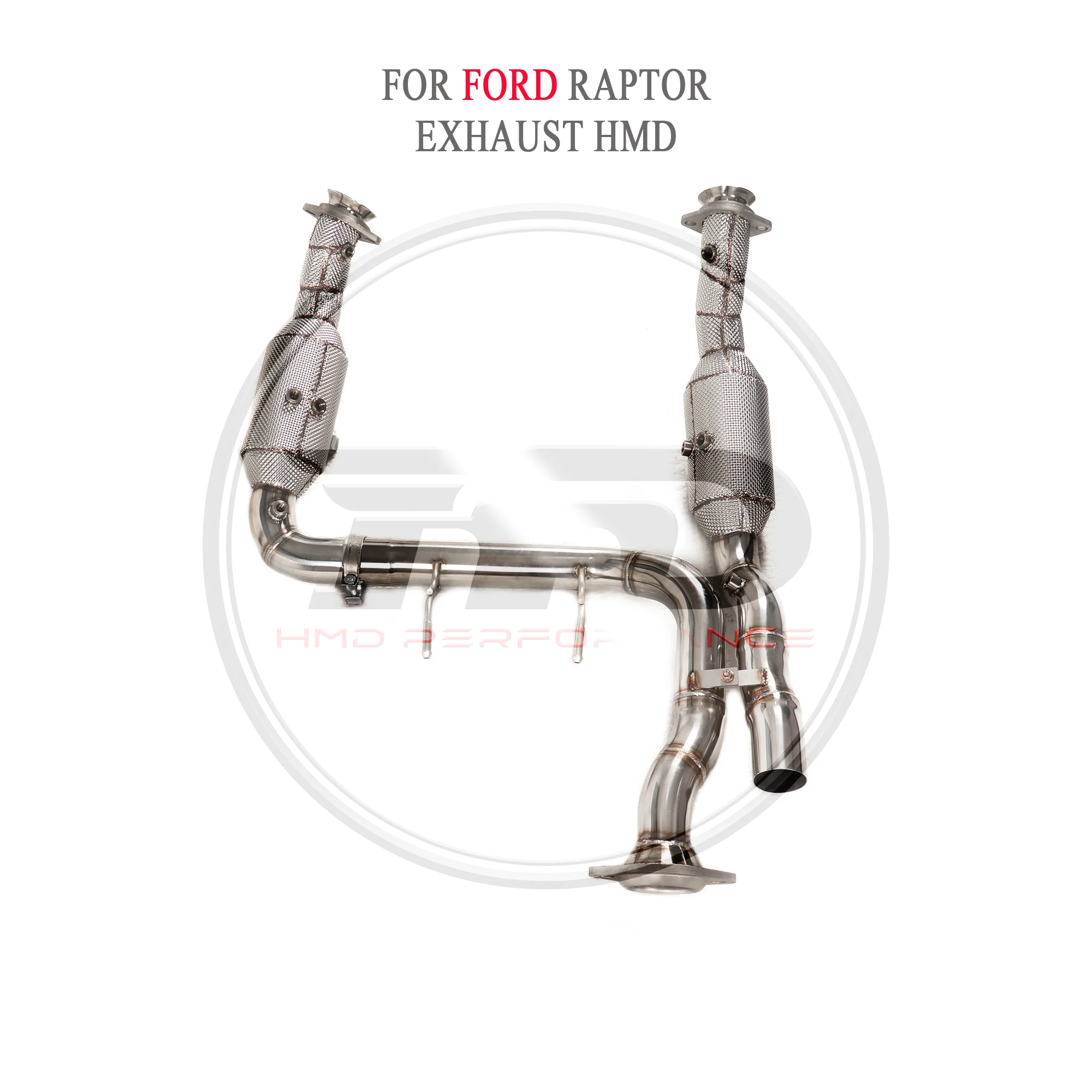 

HMD Downpipe for Ford Raptor F150 3.5T Exhaust System Stainless Steel Performance with Catalytic Header Car Accessories