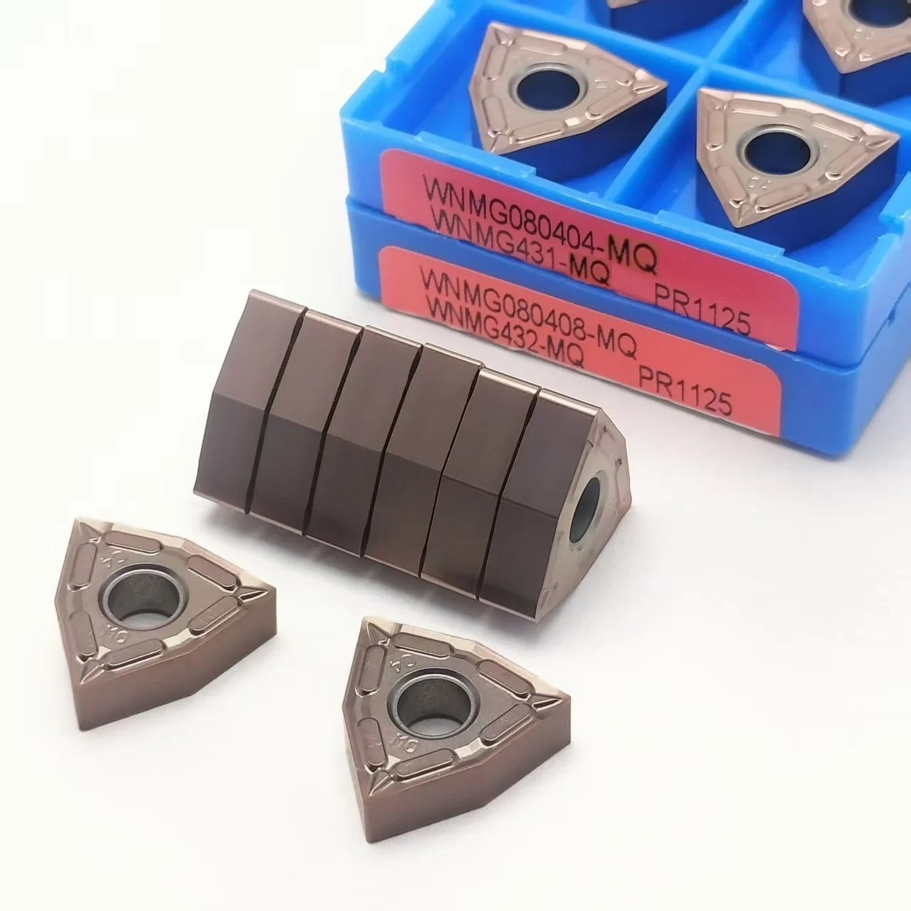 100% Original WNMG080404 WNMG080408 MQ Carbide Inserts WNMG431 WNMG432 PR1125 CNC Lathe Turning Blades For Steel Machining