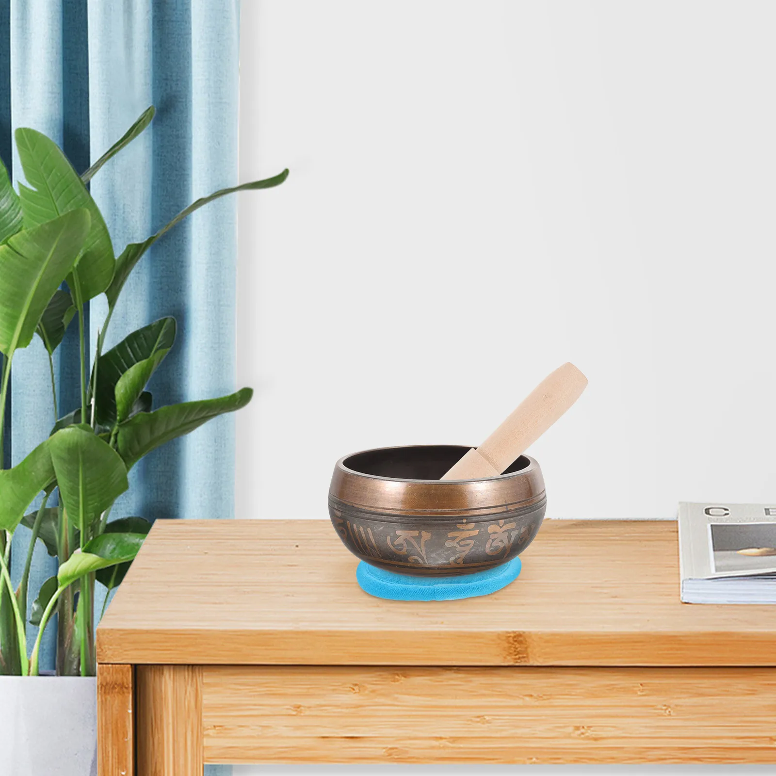 3 قطعة وعاء الصوت البوذي وسادة وعاء الموسيقى التبتية وسادة التأمل اكسسوارات القماش الزخرفية للصلاة واليقظة الذهنية #5