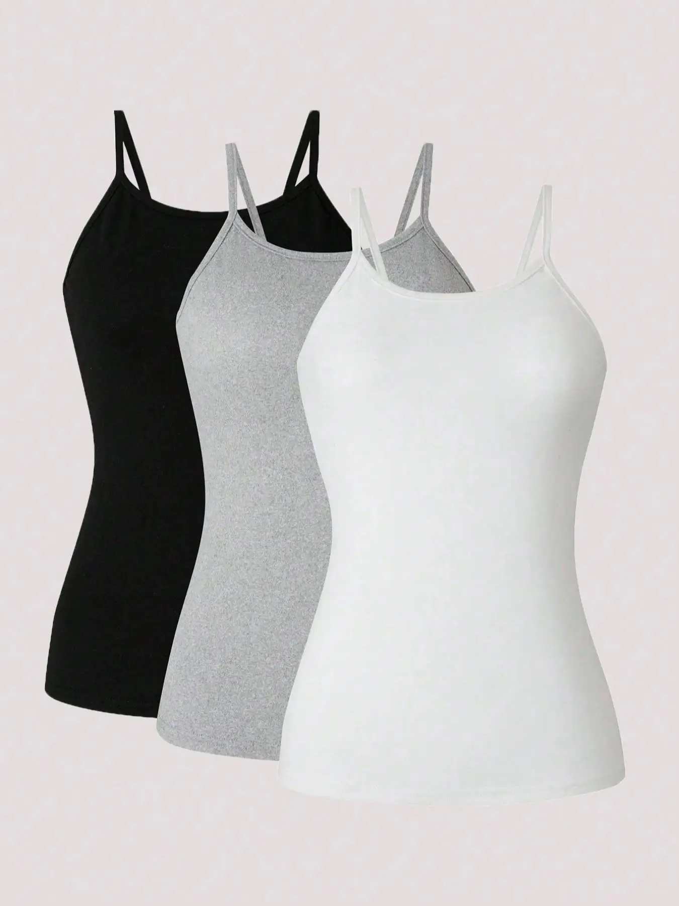 

Плюс минималистичный однотонный топ на бретельках, повседневный топ без рукавов на тонких бретельках на лето, женская одежда больших размеров для повседневной носки