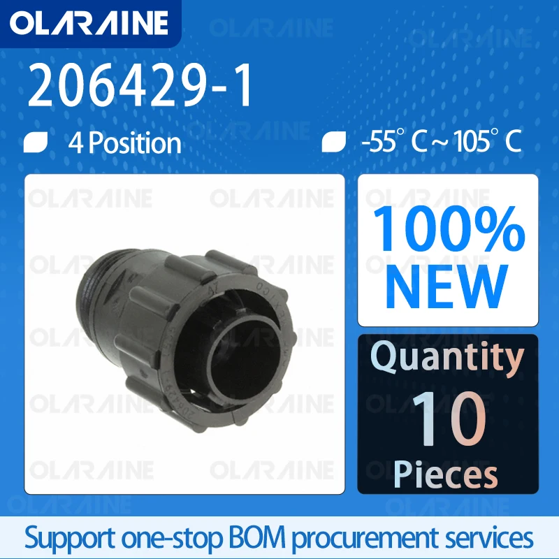 10Pcs 206429-1 Standard ring connectors 4 Position UL 94 V-0 5/8-24