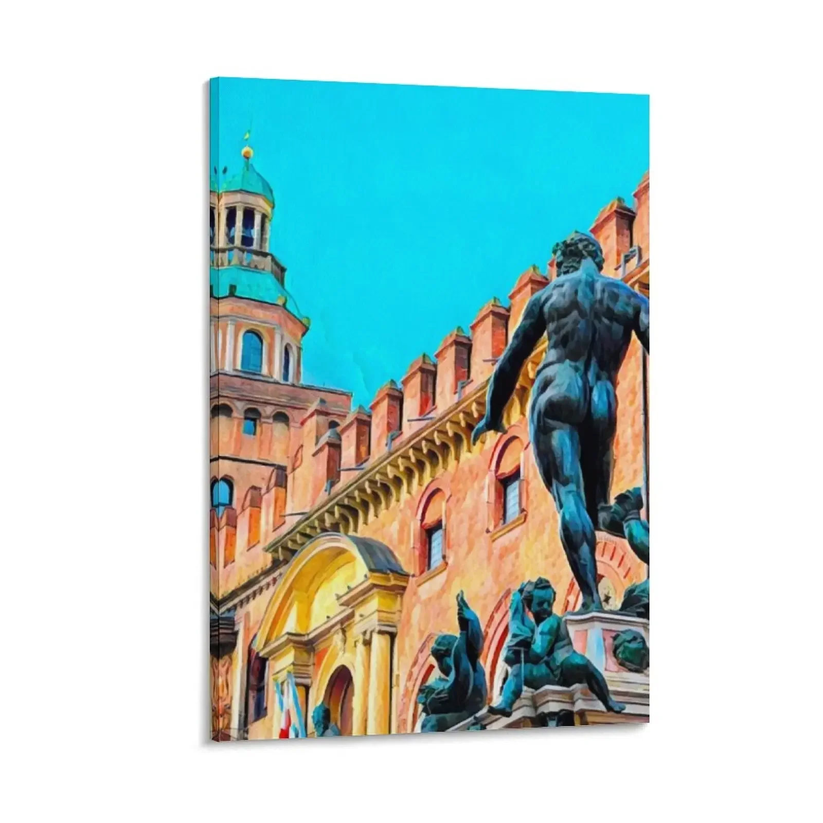 

Bologna Vintage Travel Canvas Painting wall frame for living room anime poster decorative picture for living room