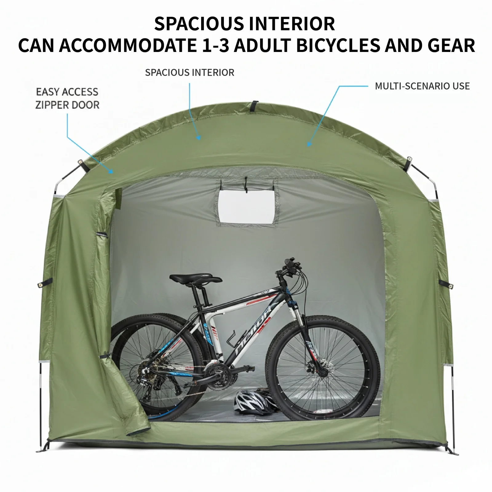 

Outdoor Bike Shelter Tent Portable Personal Protection Canopy with Thickened Oxford Cloth for Travel Hiking And Cycling