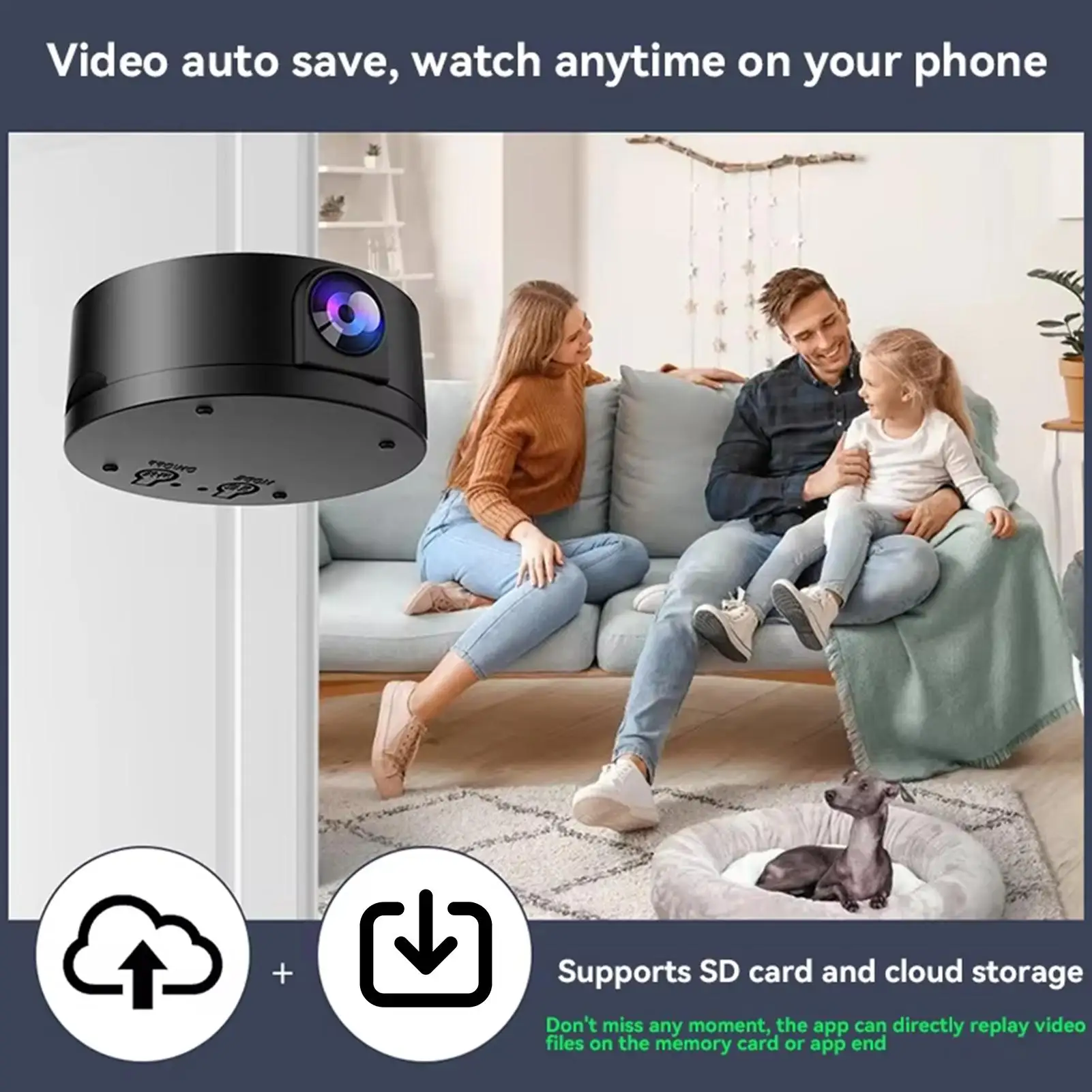 

Уличная камера Беспроводная HD-камера безопасности Wi-Fi Обнаружение движения Беспроводной интеллектуальный монитор для внутренней и наружной ночной детской комнаты