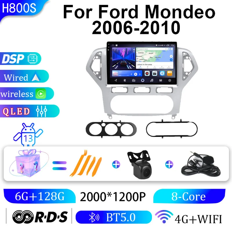

For Ford Mondeo 06-10 Car Multimedia Player Android Car Player GPS WIFI Carplay 4G Car Radio Navigation Stereo Car Electronic