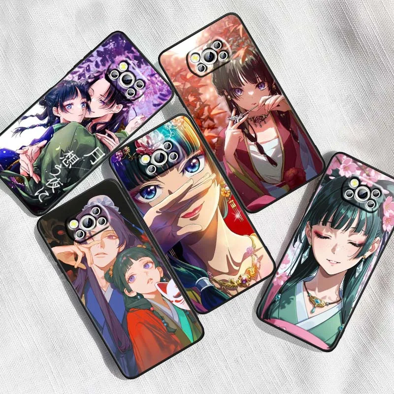 

The Apothecary Diaries Anime Phone Case For Xiaomi Mi Poco F3 F4 F5 F6 X3 X4 X5 X6 X7 M3 M4 M5s M5 M6 GT Pro 5G Black Cover