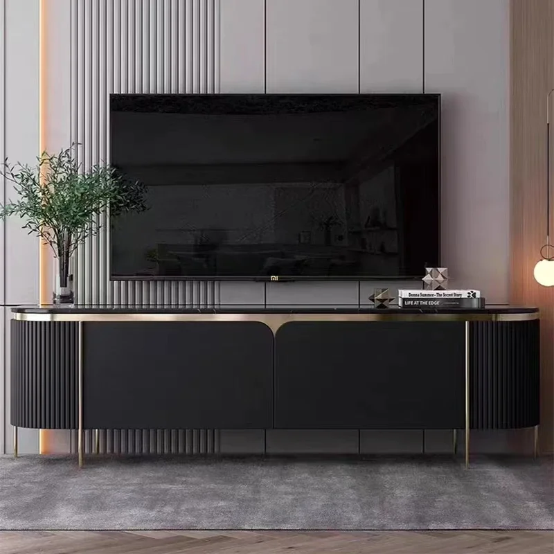 Mueble Tv Stands خزانة أثاث المنزل غرفة المعيشة حامل تلفاز خزانة عرض الترفيه Mueble Tv Madera الأثاث الطبيعي