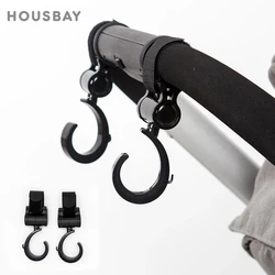 2Pcs Hooks For Baby Stroller Multi Purpose Baby Stroller Accessories Rotate 360 Degree Hook Pram Organizer Bag Hanger New