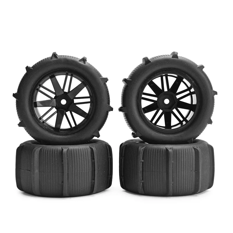4 шт. радиоуправляемые автомобильные шины песчаная Снежная шина колеса 12 мм адаптер для 1/14 1/16 1/18 радиоуправляемая модель Багги обновленные аксессуары для короткодорожного грузовика