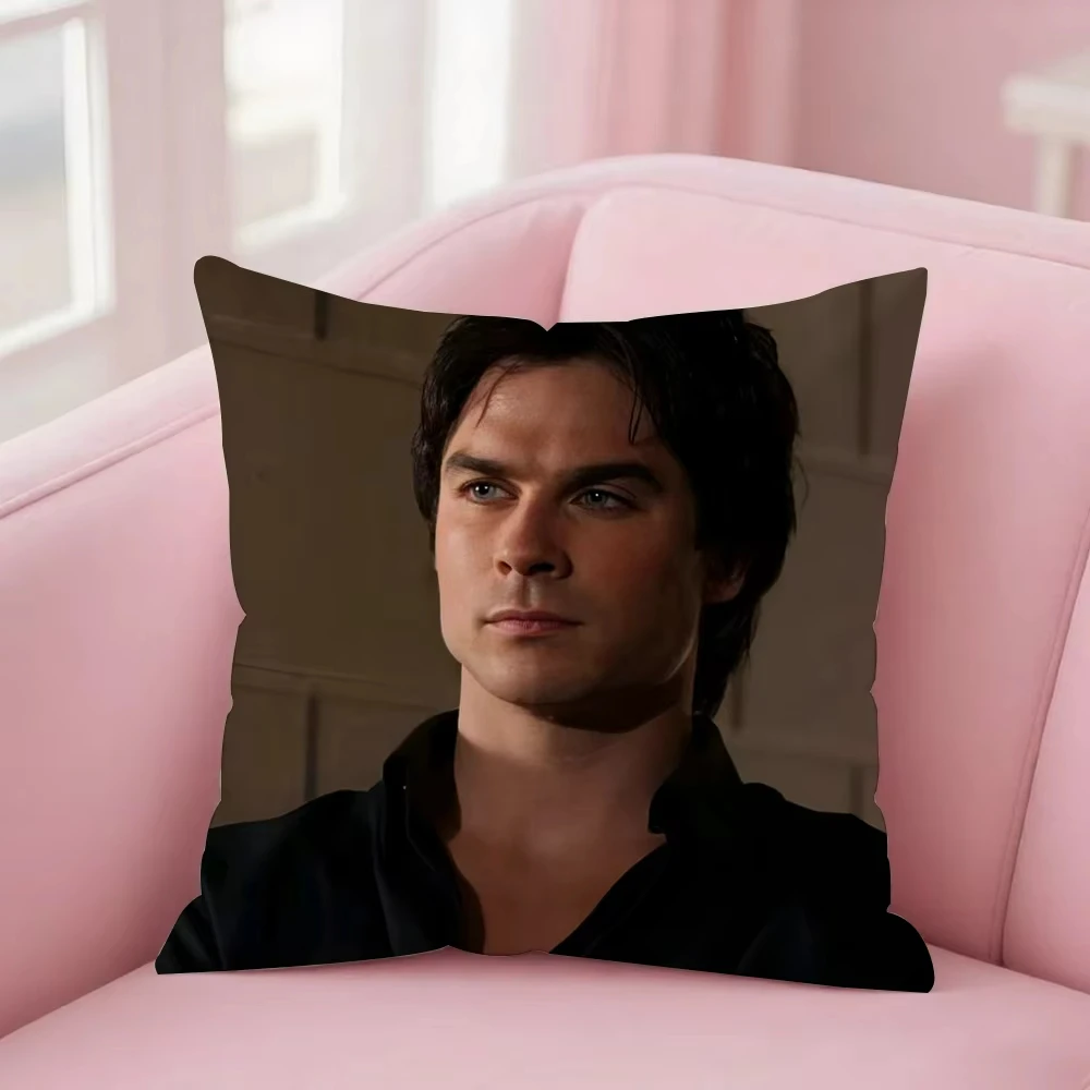 1pc Damon Salvatore Pillow Set Vampire Diaries Pillowcase Sofa Decoration Home Double sided Printed Cute Cushion Cover