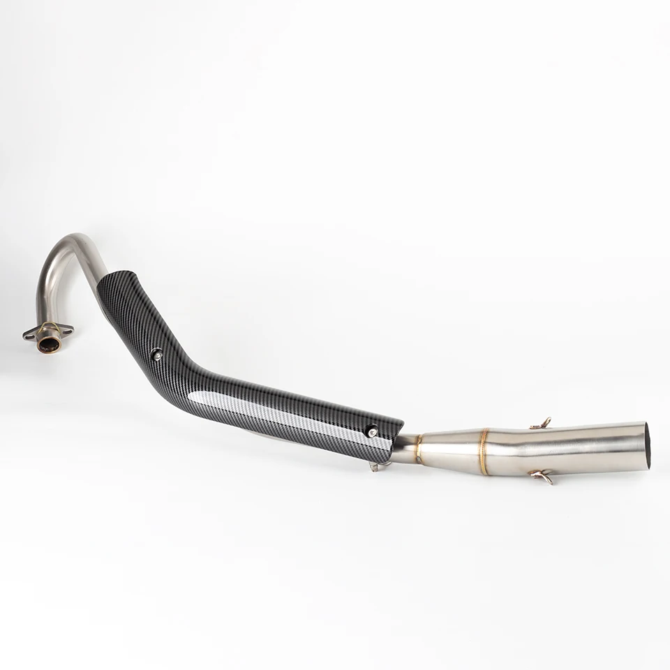 For Honda Cross Cub110 CC110 exhaust 2018 - 2023 Motorcycle Exhaust Escape full Systems Modify Cub110 Front  Pipe muffler - Image 2