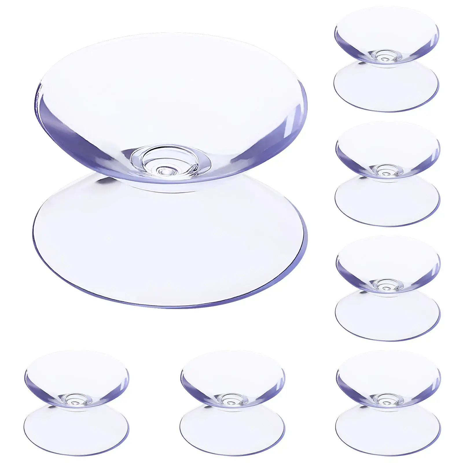 12 Pcs Suction Cups Double Sided Pads Glass Table Tops Nonslip Pads For Glass Table Tops Clear Spacers Nonslip Furniture Legs