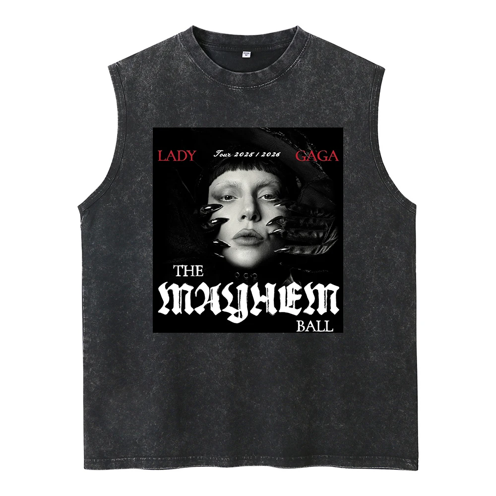 100% Cotton Vintage Washed Lady Gaga The Mayhem Ball Tour 2025