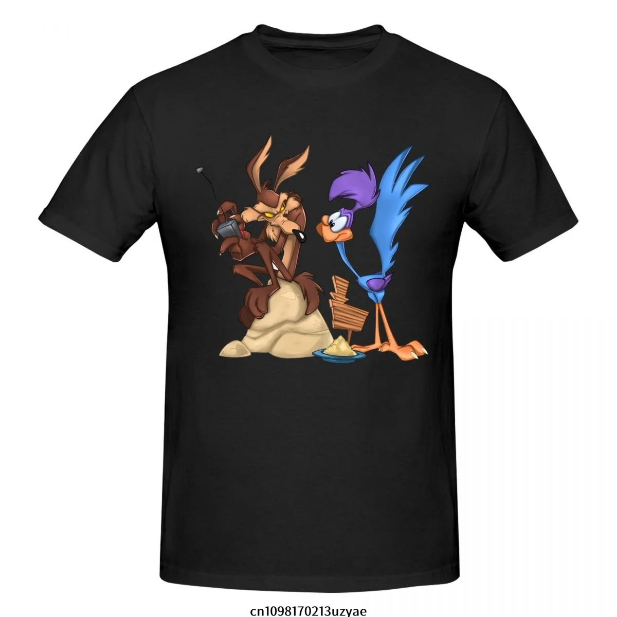 Camiseta Roadrunner Coyote para hombre, camiseta a la moda, camiseta de algodón, camisetas de manga corta