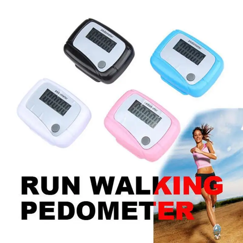 Walking Electronic Pedometer Belt Clip Steps Counter Portable Sports Walk Meter For Running Training Hiking Travel 1PCS