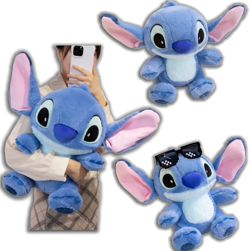 Jouet en peluche point géant Lilo & Stitch, poupée en peluche Alien bleue mignonne, peluche douce à câliner, cadeaux d'anniversaire, décoration de la maison