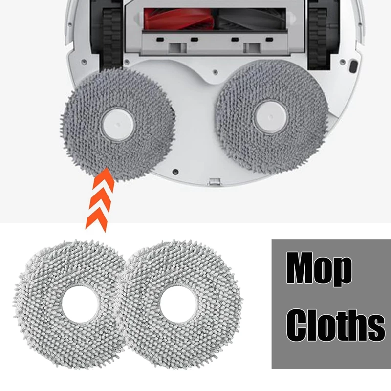 Accessories Kit For Roborock Qrevo Curve/P20 Pro Robot Vacuum Attachments Main Side Brushes Dust Bags Filters Wipes