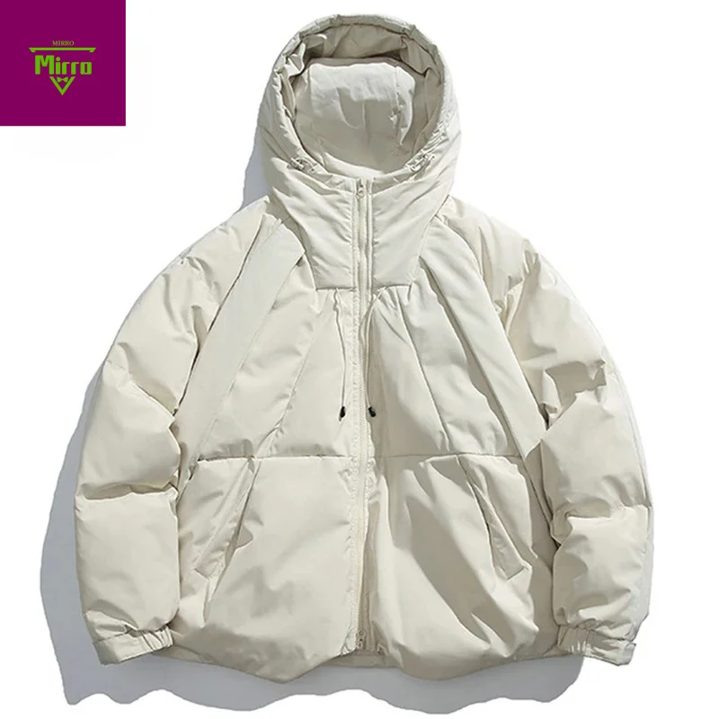 

Winter Jackets Men Thicken Warm Parkas Bubble Coats Streetwear Harajuku Oversized Padded Jackets Loose Casual Parkas Outwear