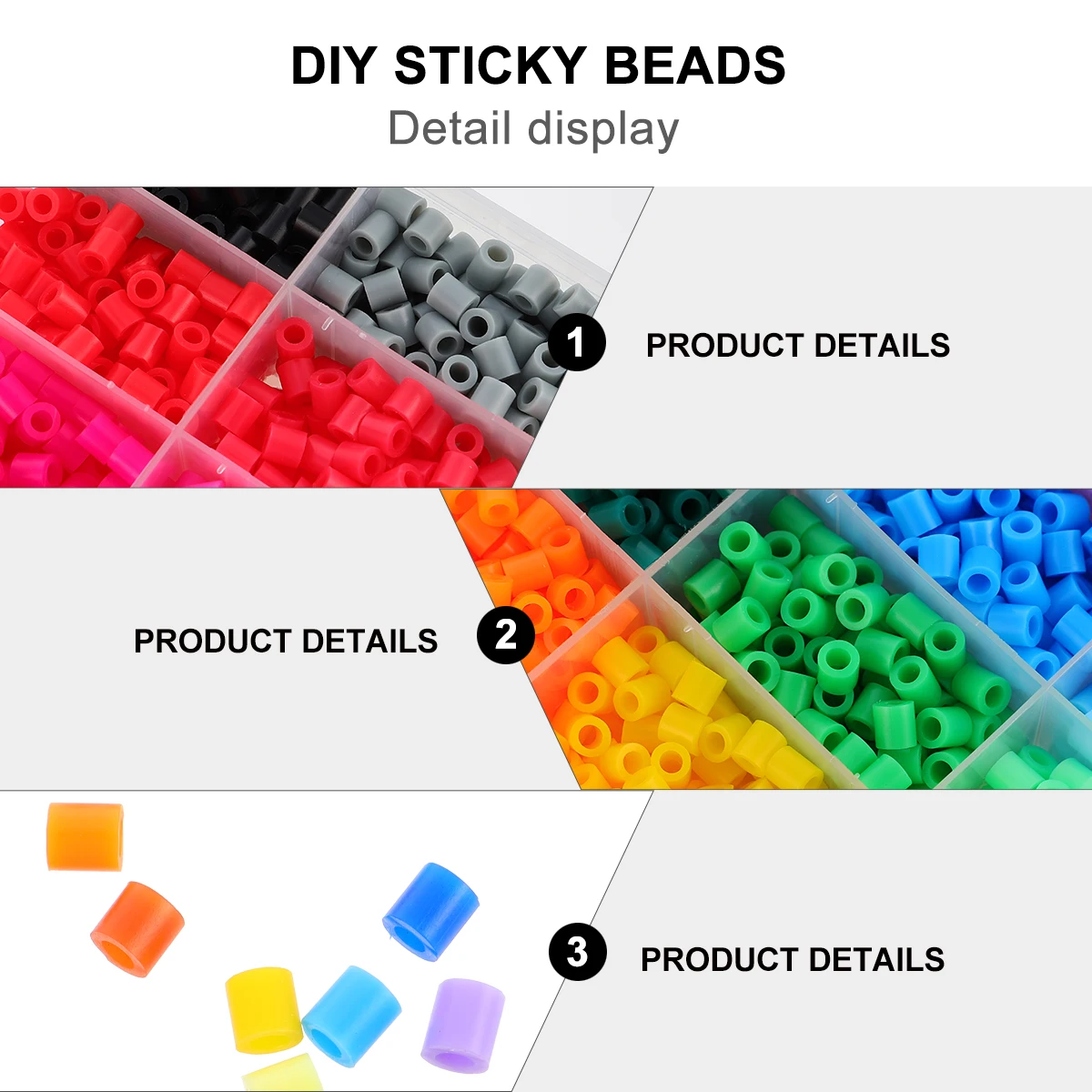 

1 set 1 Set Diy Sticky Beads Educational Jigsaw Puzzle Jigsaw Beads For Kids Kit For Kids Adults Durable Plastic