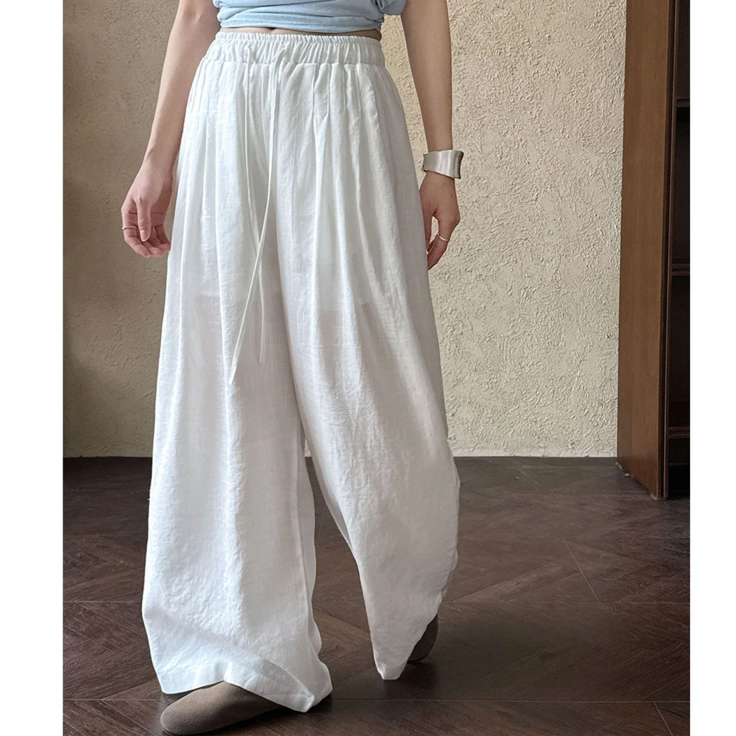 

Pant Women Wide Leg Long Pants High Waist Straight Trousers Y2k Streetwear Elegant Splice Work Casual Loose Solid Summer 2026