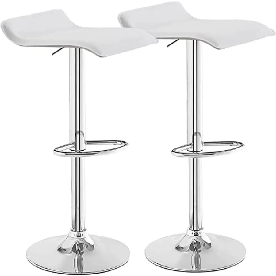 

Bar Stools Swivel Bar Chairs Adjustable Counter Bar Stools Modern Armless PVC Stools for Kitchen/Island/Bar/Dining Room/Party