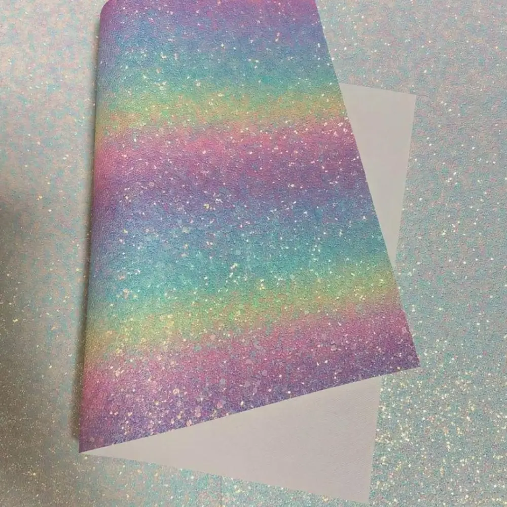 6 Stück/Set Schmelzperlen Regenbogen Glitzer Backtuch Glänzendes Antihaft-Schmelzperlen-Backtuch Hitzebeständig Wiederverwendbar