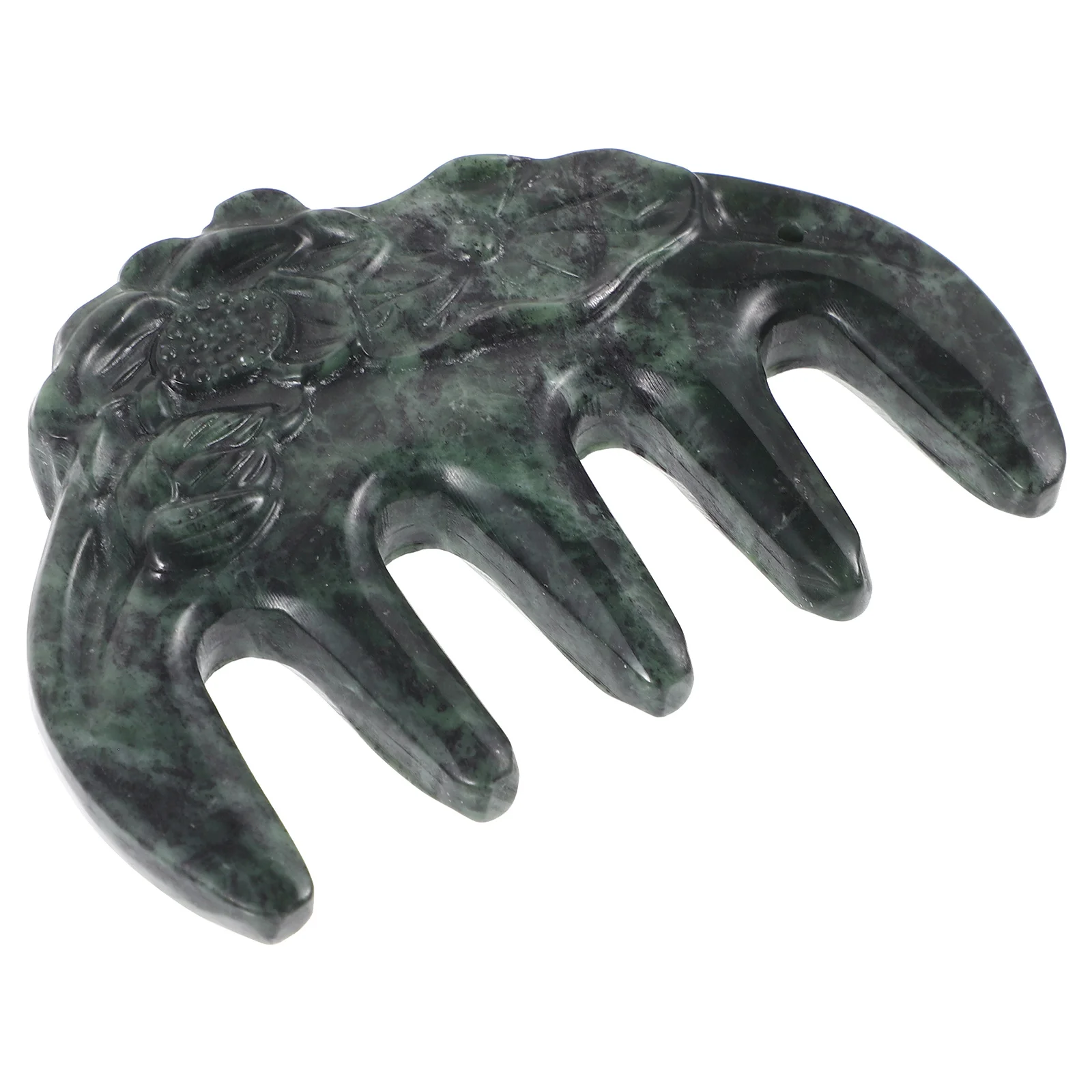 

Premium Jade Comb Scalp Massager Meticulously Crafted with Unique Patterns Comfortable Hair Massage Tool for Daily Scalp Care