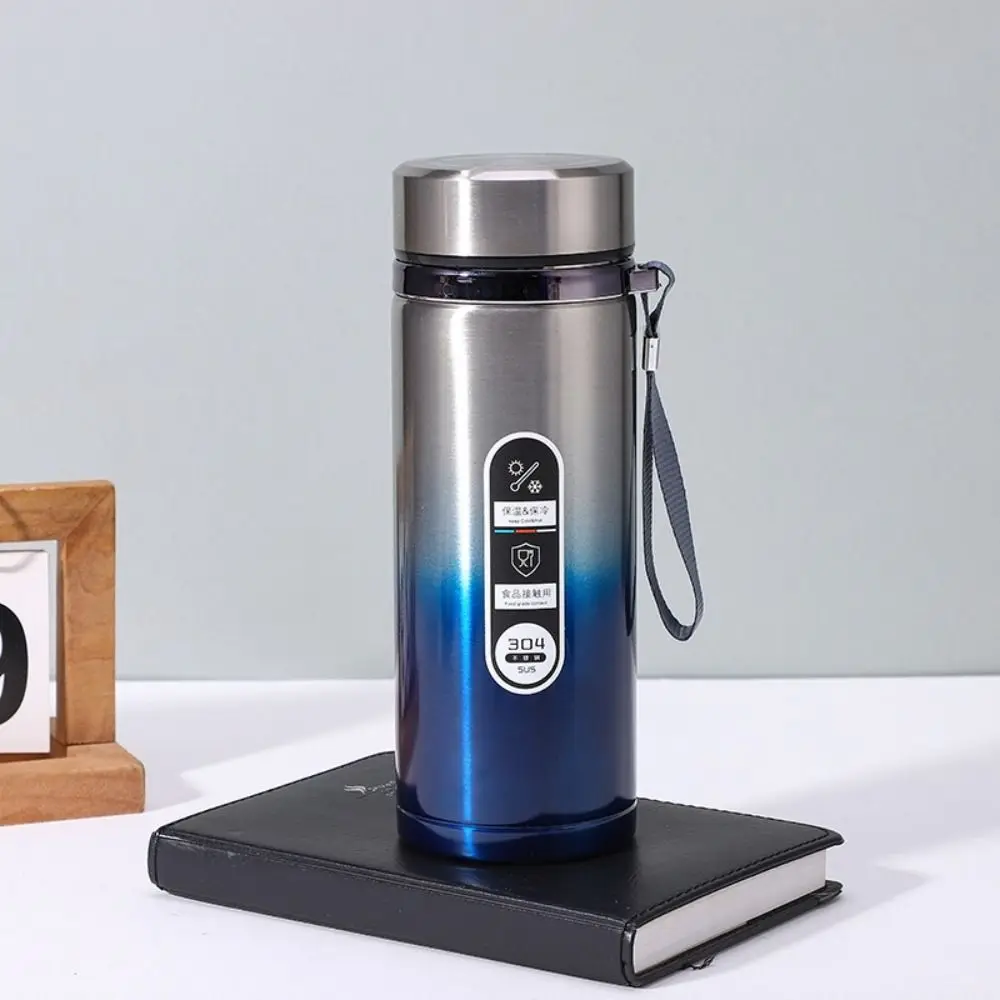 

Practical 1000ML Vacuum Flask Large Capacity Stainless Steel Thermos Bottle Leak Proof with Hanging Rope Travel Mugs Office