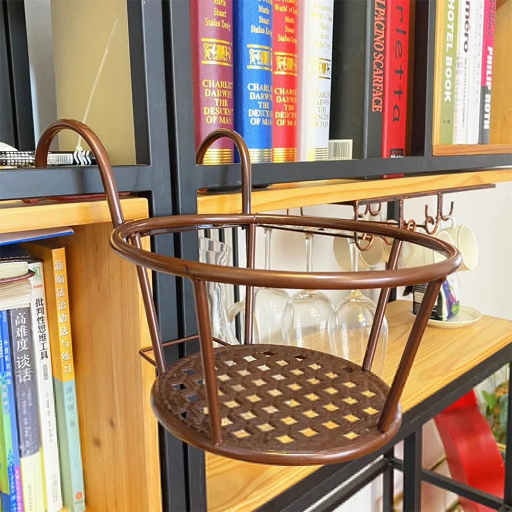 

Flowerpot Shelf Hanging Rack Planter Holder for Outdoor Plants Wall Decor Balcony Garden Iron Material Durable Stable Hollow