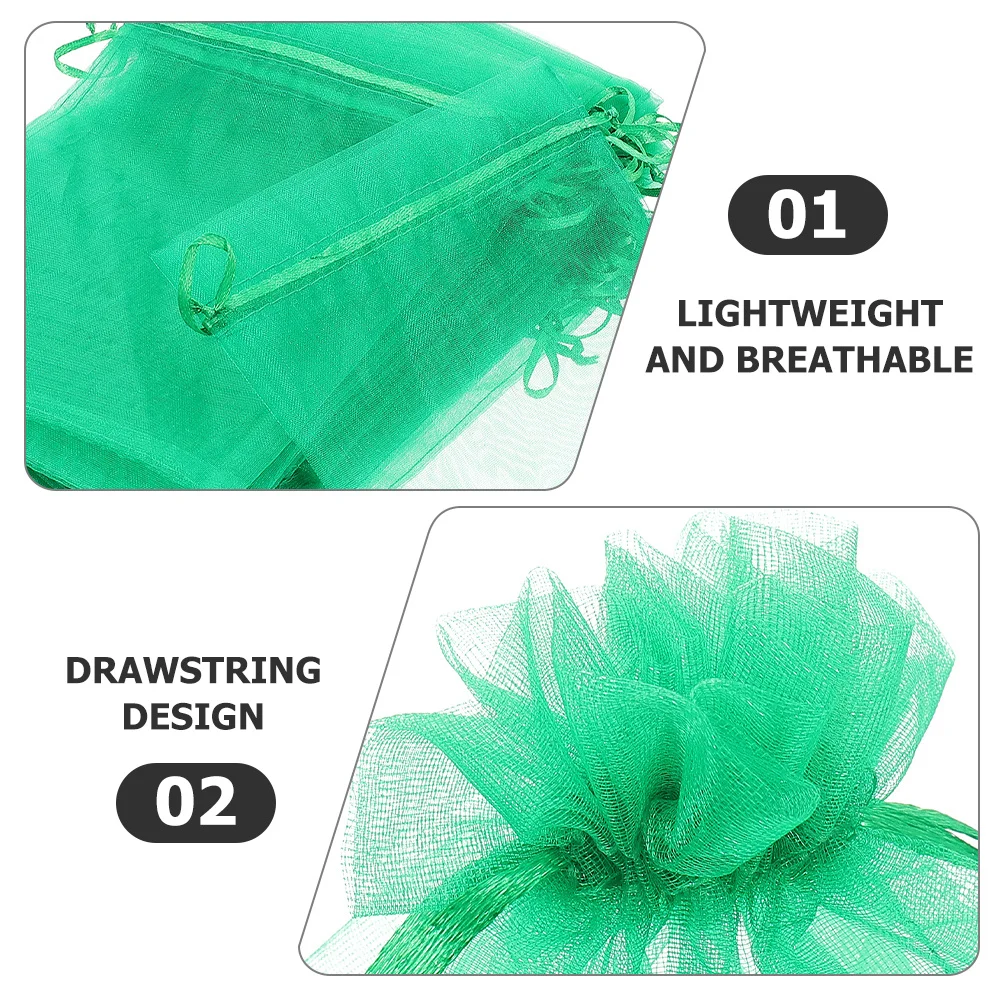 

25Pcs Protective Mesh Bag with Drawstring for Fruit Trees Wide Range of Uses in Gardens Prevents Pests Ensures Healthy Growth