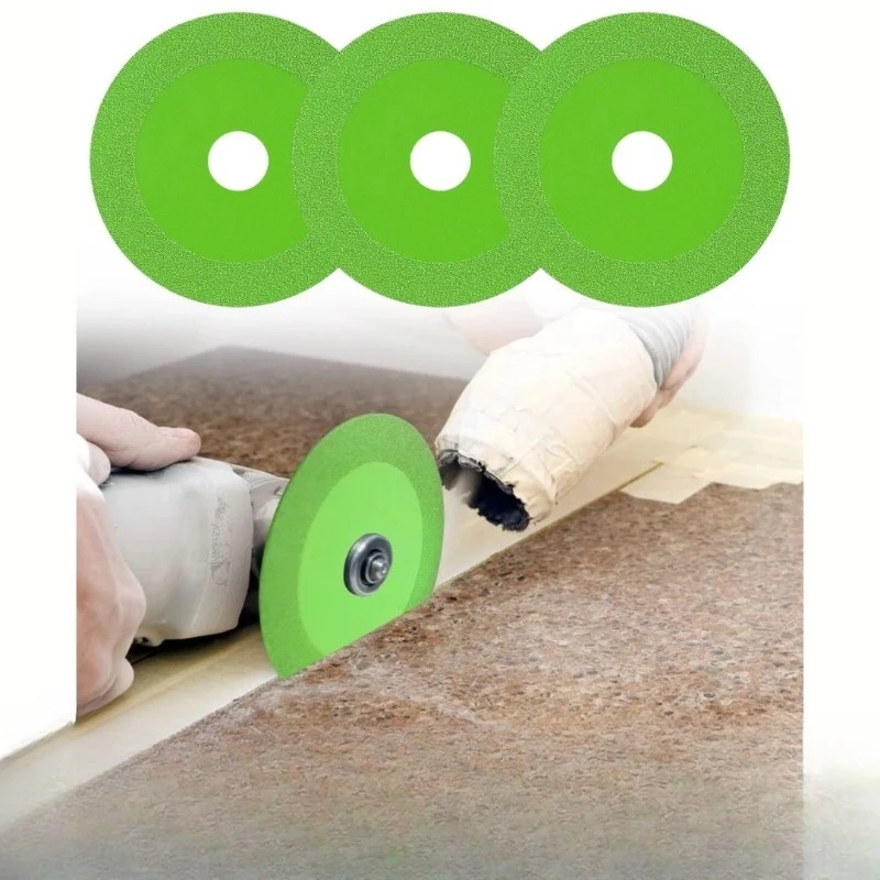 

3 шт. отрезной диск для стекла, полировка керамической плитки, алмазное ультратонкое пильное полотно 100 мм для полировки угловой шлифовальной машины