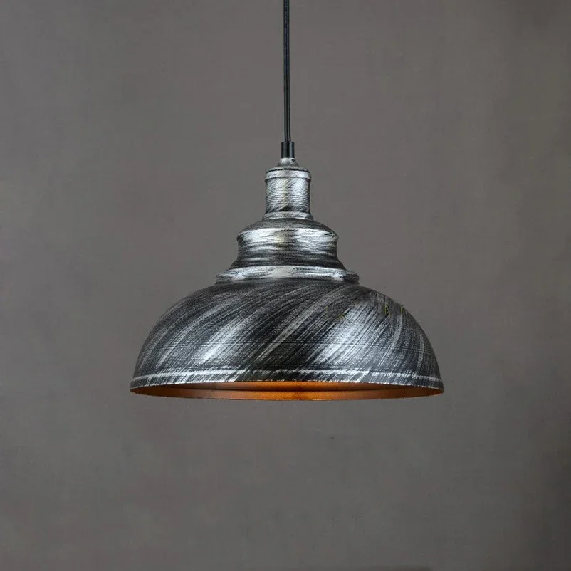 Vintage Loft Retro Hanging Lamp Bar Kitchen Office Dining Room Cafe Restaurant Black/Silver/Copper Chandelier E27 Pendant Lights