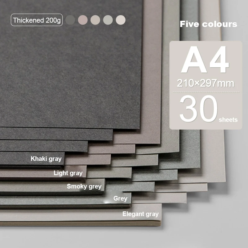 A4 Colored Cardstock 50sheets Thickened Hard Paper 200 gsm Card Stock Colorful Drawing Paper for DIY Art Card Making Scrapbook