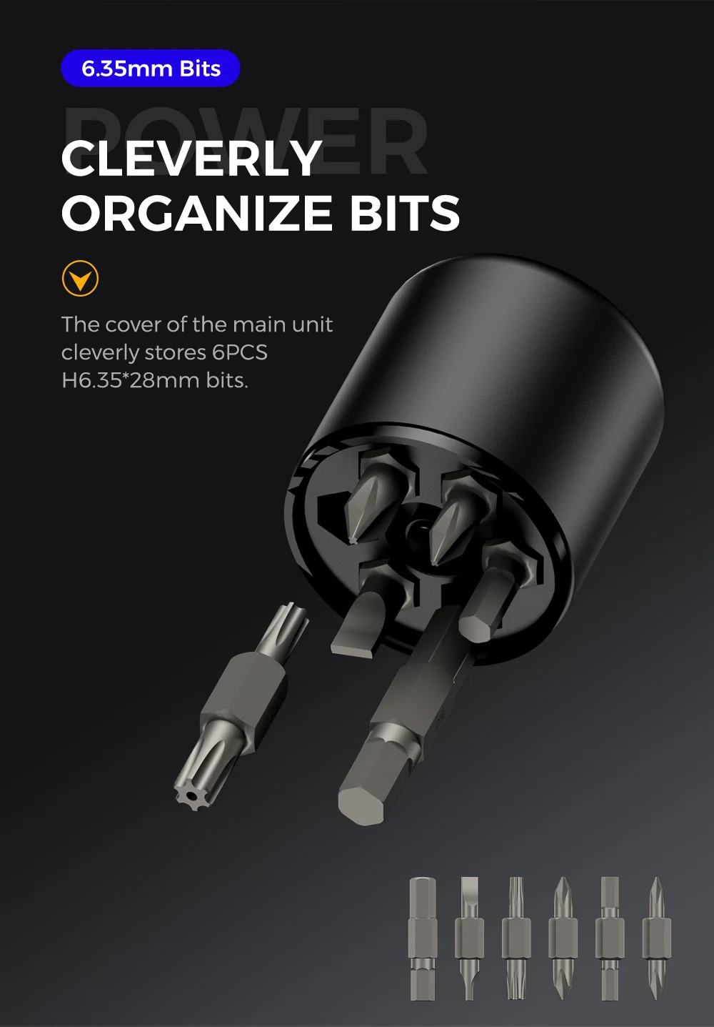 35-in-1 Präzisions-Elektroschraubendreher-Set Magnetisches Kabelloses Reparatur-Werkzeugset für Xiaomi iPhone Samsung Handy Laptop Elektronik – Detail 11