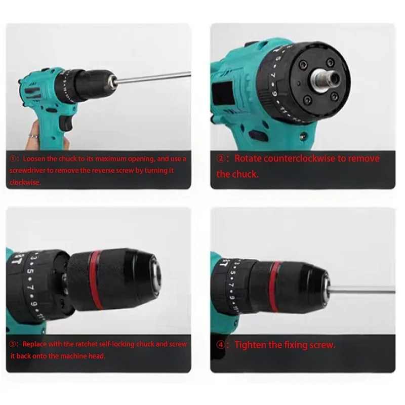 

ABUL-Multi - Function 1.5-13Mm Self-Tighten Keyless Drill Chuck With 1/2-20UNF Mount, Complete With 3/8Inch SDS - Plus Shank