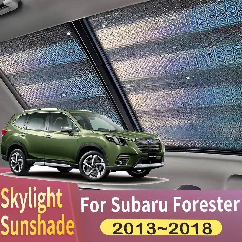 

Sunroof Sunshade Suitable For Subaru Forester SJ 2013~2018 2014 2016 Car Panoramic Roof 1X Heat Shield Window Sunshade Anti-UV