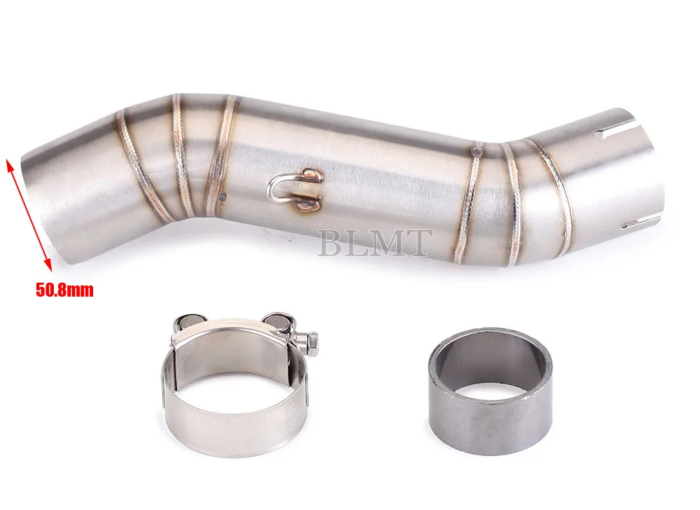 Motorcycle Exhaust Escape Modify Mid Link Pipe For Honda CBR500 CBR500R CB500F CB500X CB400 CBR400 CB400X CB400F  2016 - 2022