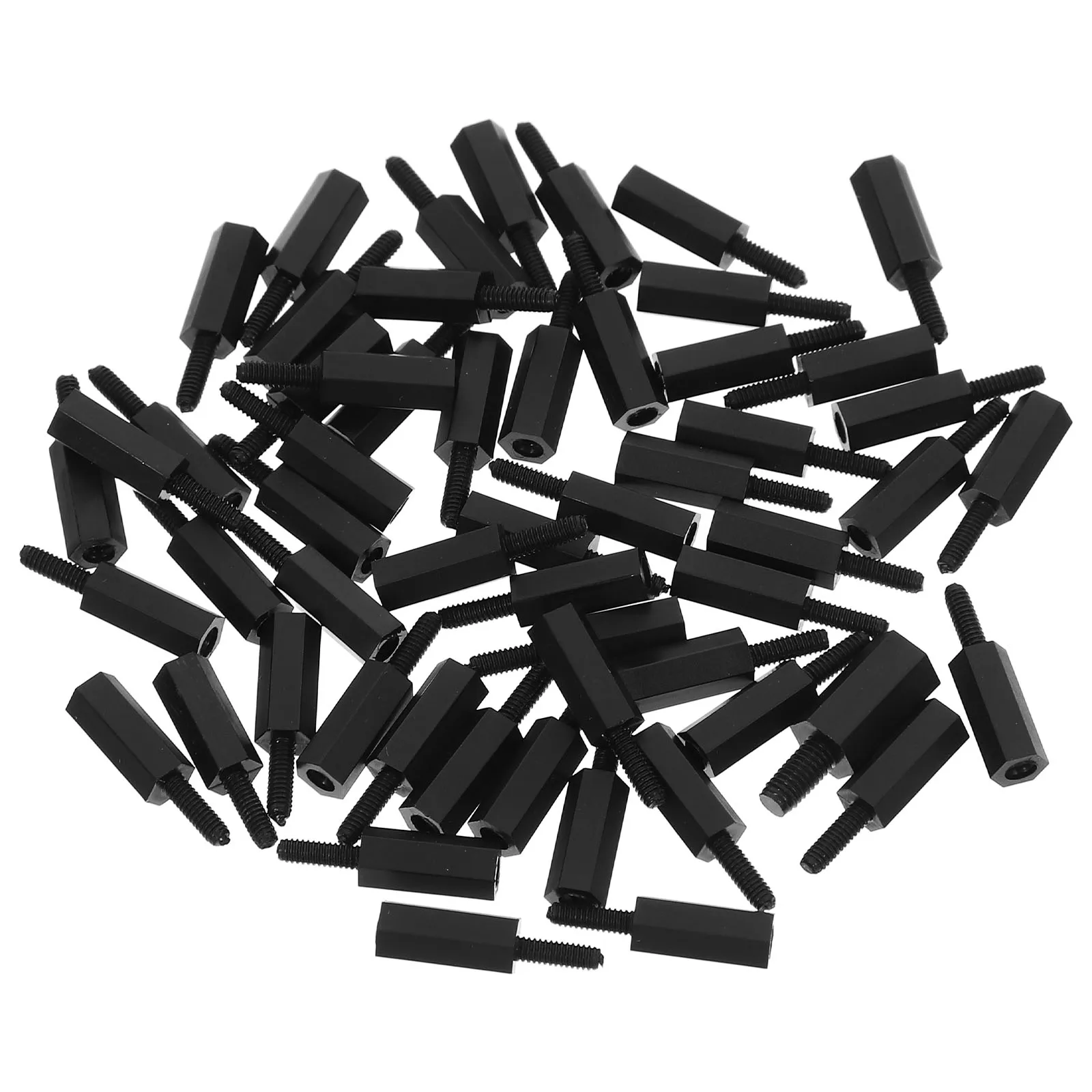 

50pcs Nylon Insulated High-Temp Resistant Motherboard Standoffs For Pcb M2X10+6 Hardware Replacement Set Pcb Standoffs
